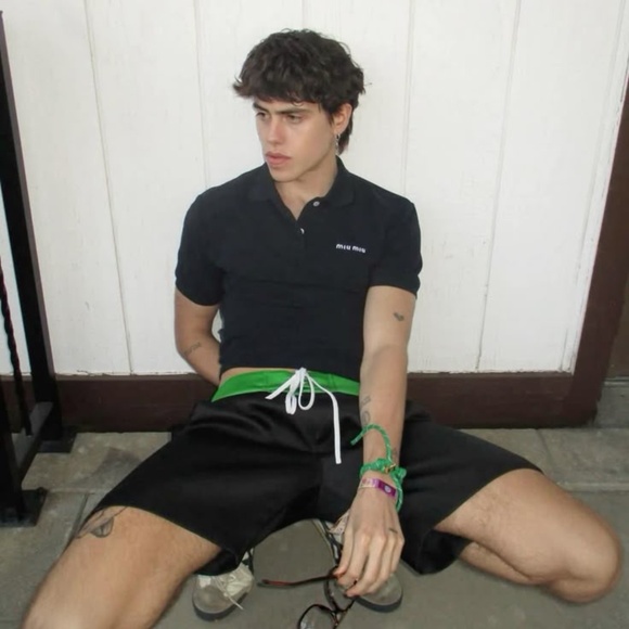 COS Green Textured POLO - Picture 10 of 14